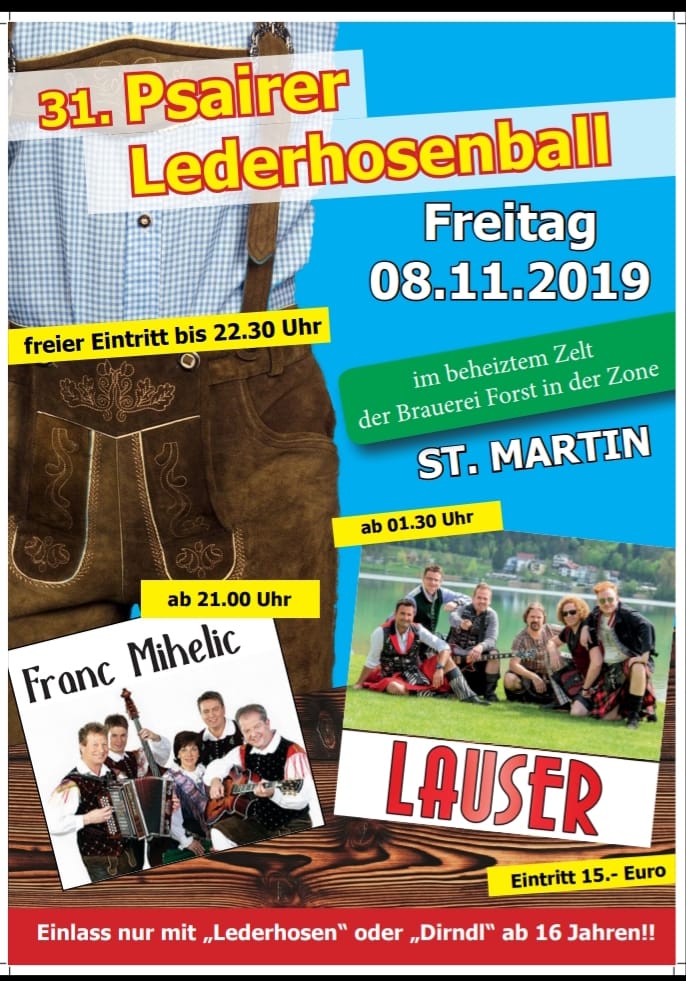 Passeirer Lederhosenball 2019